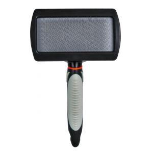 Comb for dogs and cats Trixie Soft Brush L, size 12x20 cm, gray