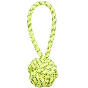 Trixie Dog Toy – Ball with Rope Handle, 7 x 21 cm