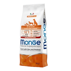 Food for dogs Monge All breed PUPPY Monoprotein duck/vegetables 12 kg