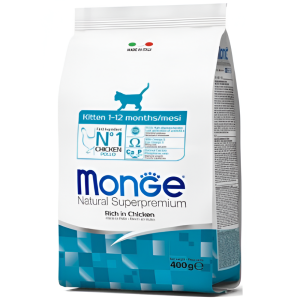 Monge KITTEN Dry Food with Chicken (400g)