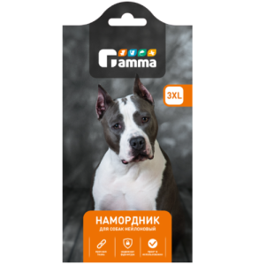 Nylon muzzle for dogs, size 3XL, 350 x 40 x 135mm